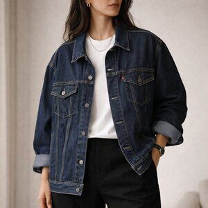 Levi’s Dark Wash Denim Trucker Jacket